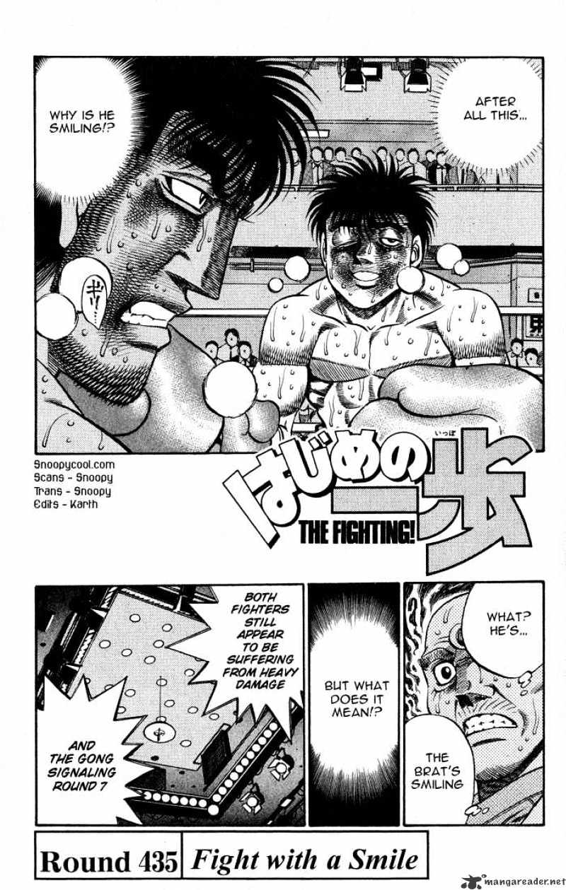 Hajime no Ippo: Fighting Spirit, Chapter 435 image 01